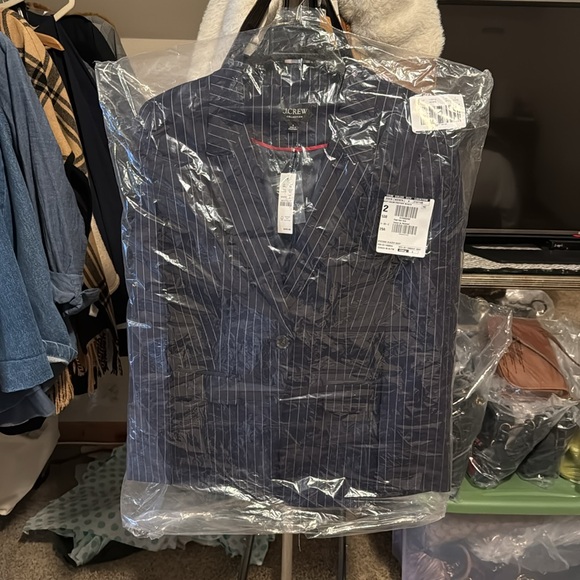 J Crew Collection Vivienne pinstripe navy blazer in Italian wool - Picture 9 of 12